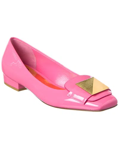Valentino Garavani Valentino One Stud 20 Patent Flat In Pink