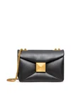 Valentino One Stud Nappa-leather Shoulder Bag In Black