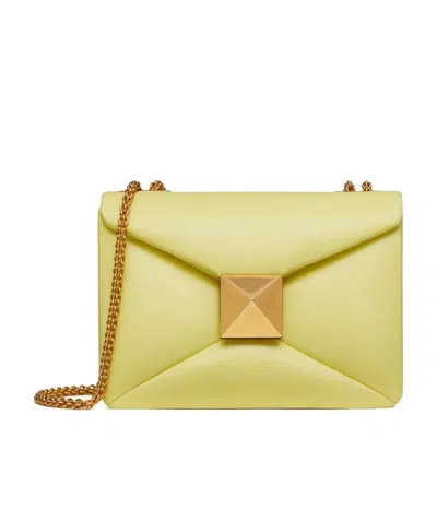 Valentino Garavani One Stud Crossbody Bag In Yellow