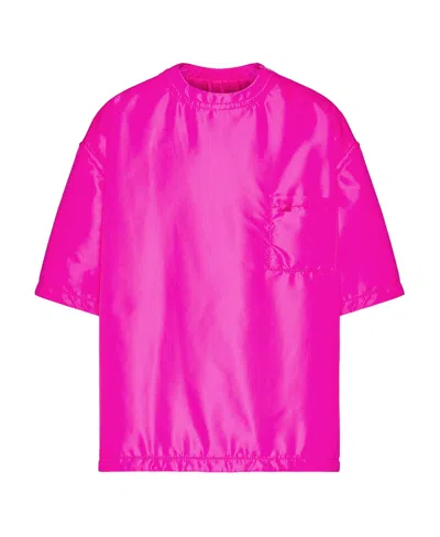 Valentino One Stud-embellished Short-sleeve T-shirt In Pink