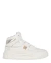 Valentino Garavani One Stud High-top Sneaker Woman Sneakers Multicolored Size 8 Tanned Leather In White