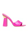 Valentino One Stud Hyper 105mm Leather Sandals In Pink