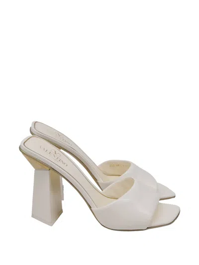 Pre-owned Valentino Garavani One Stud Hyper Sandals In Neutral