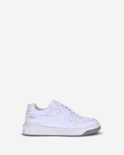 Valentino Garavani One Stud Low-top Sneakers In White