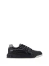 Valentino One Stud Low-top Sneakers In Black