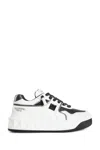 Valentino Leather Sneakers With Iconic Studs In White