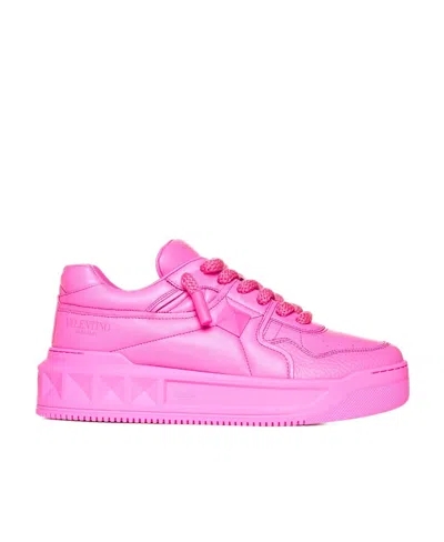 VALENTINO GARAVANI ONE STUD XL NAPPA LEATHER LOW-TOP SNEAKER