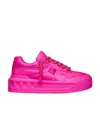 Valentino Men's One Stud Xl Low-top Napa Leather Sneakers In Pink