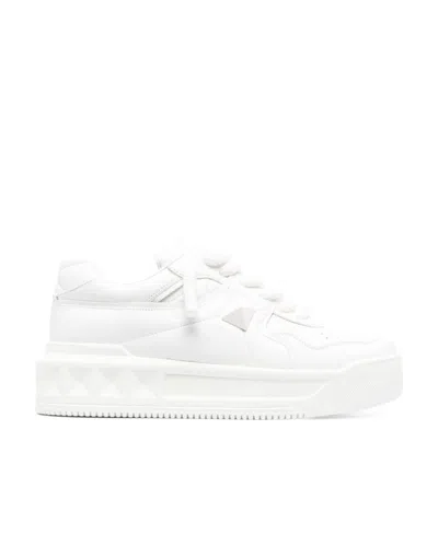 VALENTINO GARAVANI ONE STUD XL NAPPA LEATHER LOW-TOP SNEAKER