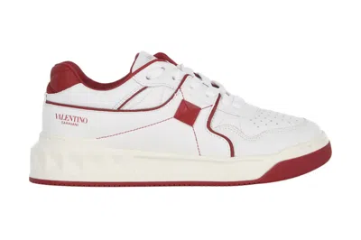 Pre-owned Valentino Garavani Valentino One Stud Low-top White Red (women's)