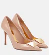 Valentino Garavani Woman Pumps Blush Size 9 Soft Leather In Pink