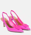 VALENTINO GARAVANI ONE STUD PATENT LEATHER SLINGBACK PUMPS