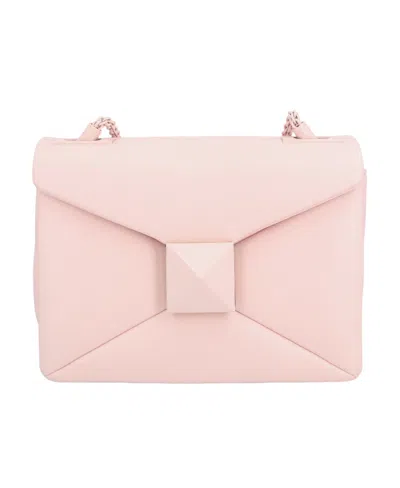 Valentino Garavani One Stud Shoulder Bag In Nude