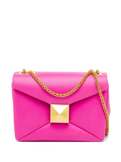 Pre-owned Valentino Garavani One Stud Shoulder Bag In Pink