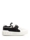 Valentino One Stud Xl Low-top Sneaker In Nappa Leather And Jacquard Toile Iconographe Technical Fabric In White