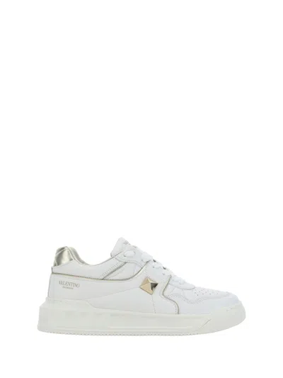 Valentino Garavani One Stud Sneakers In Gold