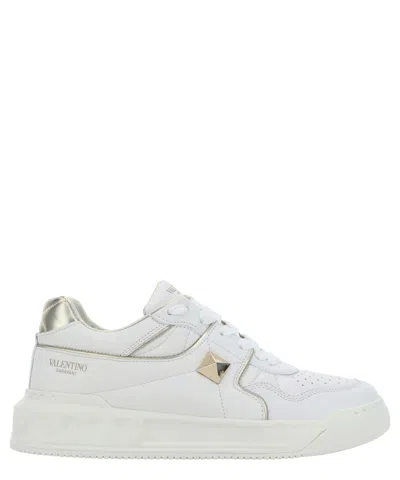 Valentino Garavani One Stud Sneakers In White