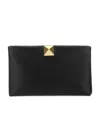 Valentino One Stud Soft Clutch Bag In Black