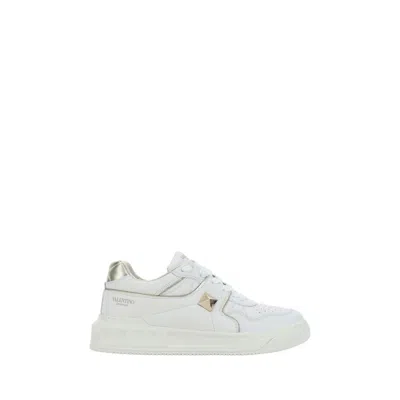 Valentino Garavani One Stud Sneakers In Gold