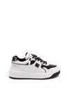 Valentino Multicolor Nappa Leather And Fabric One Stud Xl Sneakers In White