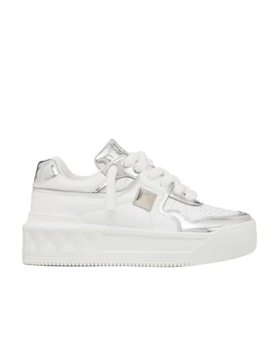 Valentino Garavani One Stud Xl Low-cut Sneakers In White