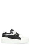 Valentino Garavani One Stud Xl Low-top Sneaker In Nappa Leather And Jacquard Toile Iconographe Techn In White