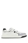 Valentino Garavani Multicolor Nappa Leather One Stud Sneakers In Bianconeropastelgreynerobianconero