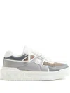 Valentino Studded Sneakers Chunky Sole In Grau