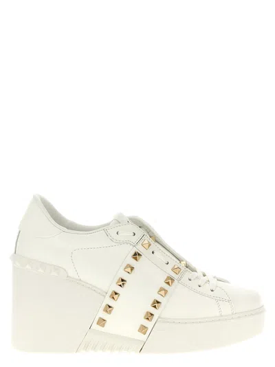 Valentino Garavani Shoes In White/gold