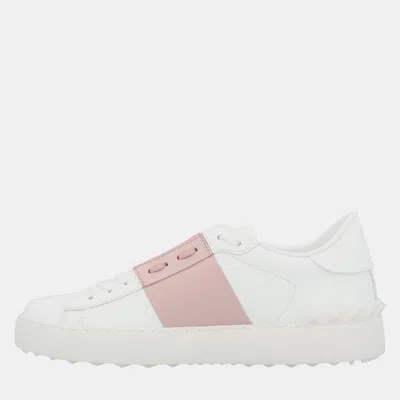 Pre-owned Valentino Garavani Open Eu 38 Multicolored Calf Leather Sneaker