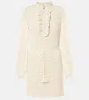 Valentino Open-knit Cotton Minidress In White