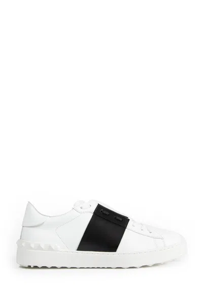 Valentino Garavani Open-toe Calfskin Sneaker In Red