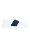 Valentino Garavani Calfskin Open Sneaker In Blue