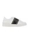 Valentino Open Low-top Slip-on Sneakers In White