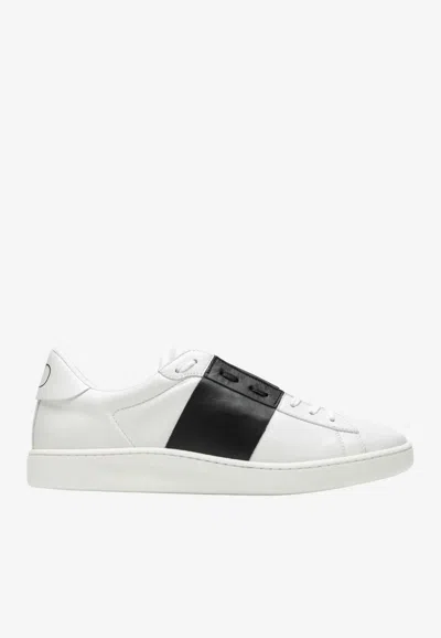 VALENTINO GARAVANI OPEN ROYCO NAPPA LEATHER SNEAKERS