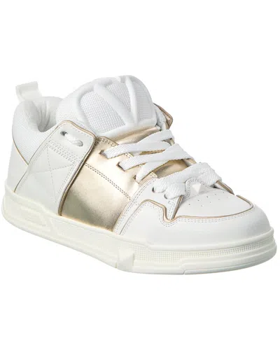 Valentino Garavani Valentino Open Skate Leather & Mesh Sneaker In White