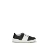 Valentino Open Low-top Sneakers Rubber Sole In Black