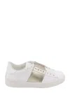 Valentino Low-top Sneakers Featuring Metallic Band In White