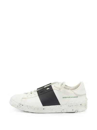 Pre-owned Valentino Garavani Open Sneakers In White