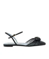 Valentino Ballerina Vg Sandal Royal T. 05 Ca In Black