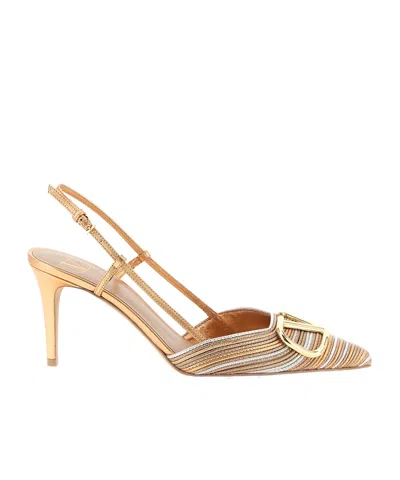 Valentino Garavani Open-toe High-heeled Sandals In Brown