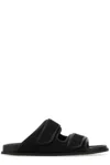 Valentino Open Toe Slip-on Slippers In Black