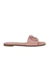 Valentino Ballets Mules With Flat Sole And Open Toe In Nude