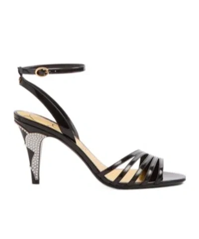 VALENTINO GARAVANI LADYCRUSH PATENT LEATHER SANDAL WITH CRYSTALS 85MM