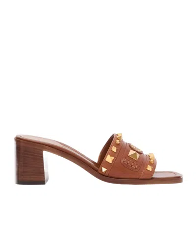 Valentino Garavani Open-toed High-heeled Sandals In Brown