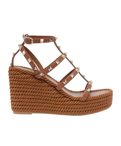 VALENTINO GARAVANI VALENTINO GARAVANI ROCKSTUD OPEN TOE CAGED SANDALS