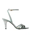 Valentino Garavani Open-toed High-heeled Sandals In Gray