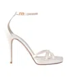 Valentino Open-toed High-heeled Sandals In White