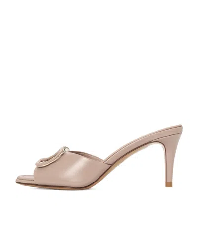 Valentino Garavani Open-toed High-heeled Sandals In White