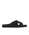 Valentino Garavani Logo Print Flip Flops In Black